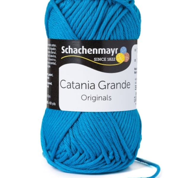 CATANIA GRANDE de Schachenmayr 50g/63 m fil de coton particulièrement épais accessoires foulards chemise respirant doux choisir la couleur
