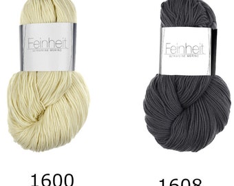 Atelier Zitron FINENESS Merino ultrafine 16 micron virgin wool 100g/ 360 m Choose color Wool, knitting crochet, soft noble delicate - mulesing-free