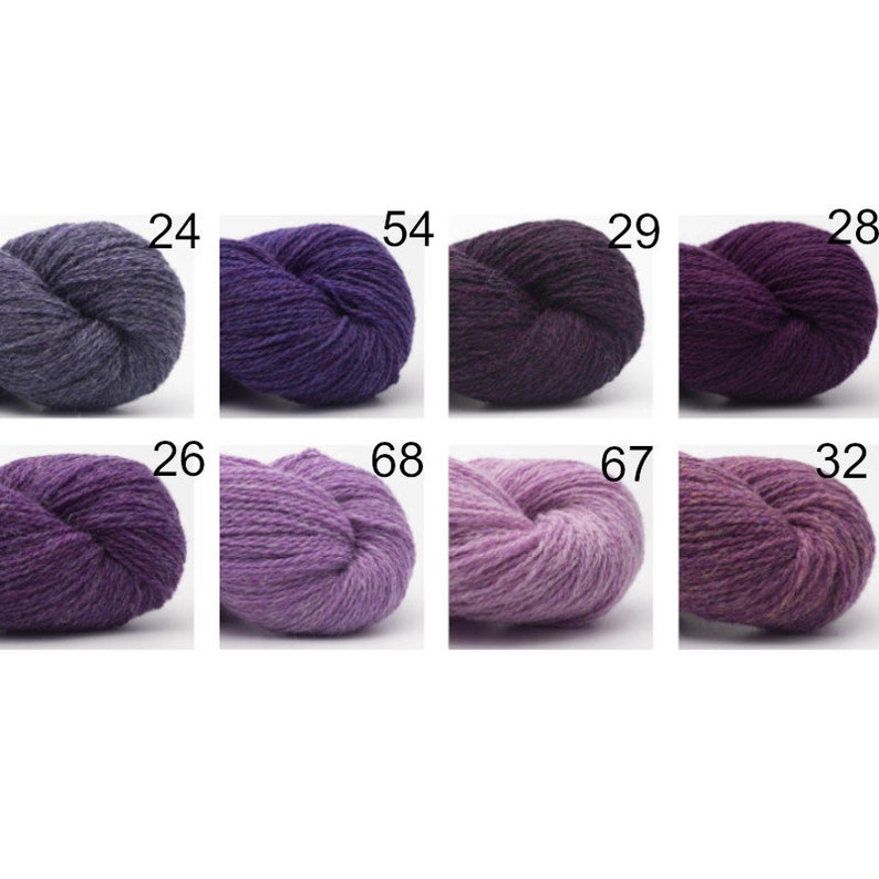 BC Garn BIO SHETLAND gots 280m/50g reine Schurwolle Stricken Häkeln Tücher Pulli Tücher Schal Farbe wählen mulesing-frei fairisle Bild 8