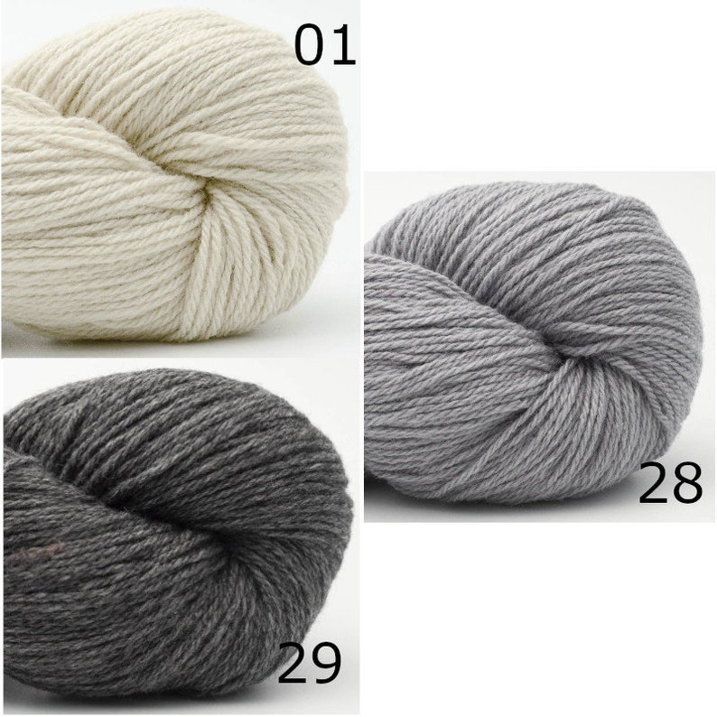 BC Yarn Bio Balance GOTS Virgin Wool Cotton LL 50 g/225 m mulesing-free Knitting Crochet Shawls Sweaters Scarves Choose Colour image 5