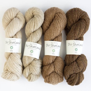 BC Garn BIO SHETLAND gots 280m/50g reine Schurwolle Stricken Häkeln Tücher Pulli Tücher Schal Farbe wählen mulesing-frei fairisle Bild 1