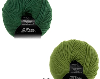 Atelier Zitron ORIGIN 50g/100 m pure Tasmanian virgin wool Merino extrafine mulesing-free knitting crochet colorwork choose colors Aran