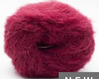 Kremke Soul Wool BABY SILK FLUFFY Solid Wool Yarn Ball Soft Fluffy Choose Color 50g/200 m Alpaca Silk Knitting Crochet