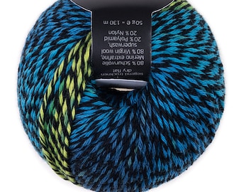 Atelier Zitron INTERMEZZO 50g/130 m virgin wool Merino extrafine knitting crochet shawls scarf sweater color gradient soft high quality yarn dk