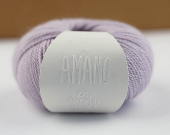 Amano APU IMPERIAL ALPAKA 25g/100m needle size 3.0 - 3.5mm finest alpaca 17 micron shawls shirt scarf sweater knitting crochet high quality