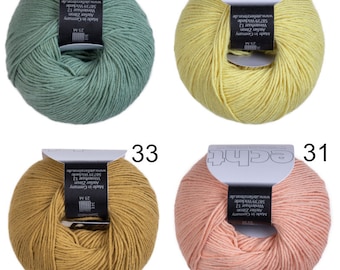 Atelier Zitron ECHT LL 50g/140 m 100 % cotton NS 3 ‐ 3.5 mm knitting crochet shirts accessories scarves baby clothes soft many colors