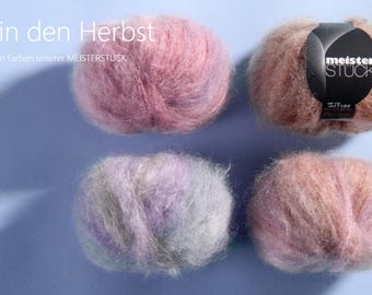 Atelier Zitron MEISTERSTÜCK Kidmohair Merino extrafine 50g/ 85 m Choose color Wool, knitting crochet, soft noble delicate - mulesing-free