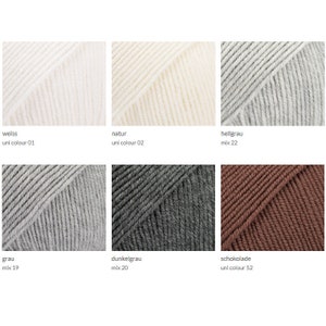 Drops BABY MERINO uni reine Schurwolle LL 50 g/175 m Farbe wählen Stricken Häkeln mulesingfrei Tücher Pulli Tücher Schal Farbe wählen Bild 2