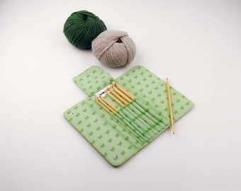 ADDI Click Bamboo Crochet Hook Case Set 8 Bamboo Crochet Hooks from 3.5 mm to 8.00 mm (540-2) Crochet Wool Cotton