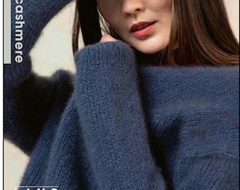 Lang Yarns CASHMERE LIGHT instruction booklet Punto 60 LL 25g/85 m cashmere luxuriously soft noble shawls scarves sweaters knitting worsted 5.5 - 6 mm