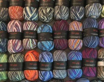 900 g sock yarn Pro Lana virgin wool polyamide ball 100g/420 m 4-ply socks stockings sweaters scarves knitting crochet OFFER SUPER DEAL