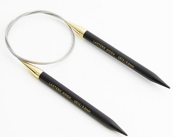 LANTERN MOON circular knitting needle Destiny Ebony circular needle length 40, 60, 80 cm stable smooth - thickness selectable knitting sweater Knit pro