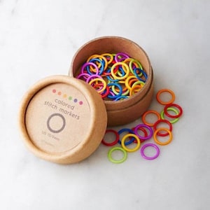 CocoKnits stitch marker rings small - large up to needle size 4.5 and 9 and 16 mm size selectable Colored Ring Stitch Marker Accessories Knitting