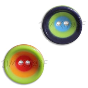 Jim Button Plastic Button Colorful Circles 11 mm Yellow Red Green Blue 11806 Knitting Crochet Sewing Crafts 13634 Accessory