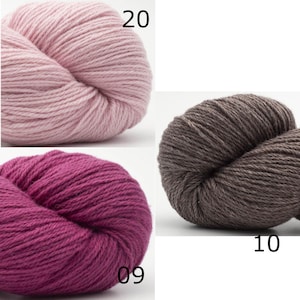 BC Garn Bio Balance GOTS laine vierge coton LL 50 g/225 m sans mulesing tricot crochet châles pull châles écharpe Choisir la couleur image 7