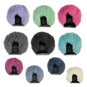 Atelier ZITRON &quot;Understatement&quot; LL 50g / 125 m ball Merino extrafine virgin wool silk Tencel soft cuddly wool yarn choose color