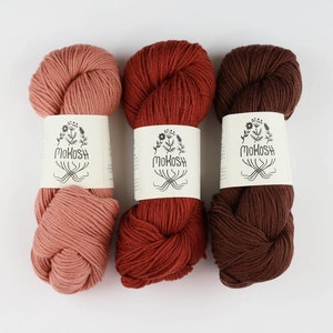Hey Mama Wolf Merino super soft LL 100g/300 m MOKOSH MERINO d'arles gots teneri lavorati a maglia scialli all'uncinetto maglione sciarpa scegli il colore