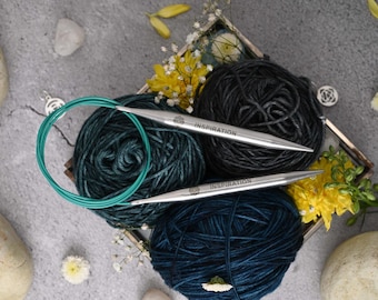 THE MINDFUL Collection Knit Pro circular knitting needle circular needle length 80 cm stable smooth high quality light - thickness selectable - stainless steel