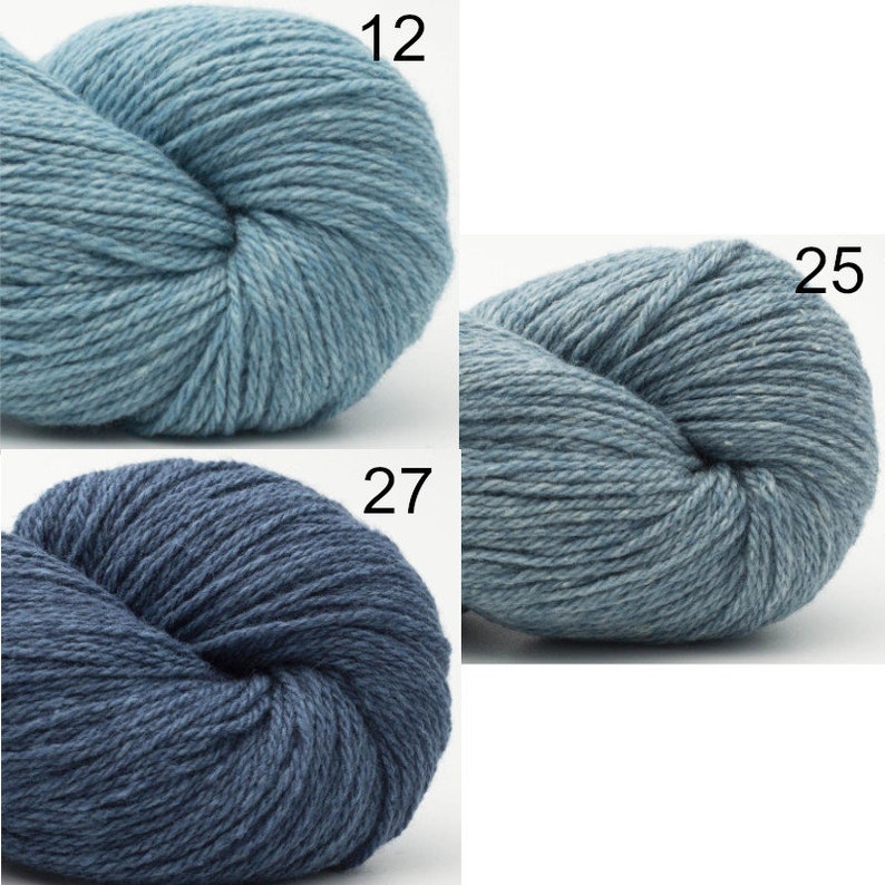 BC Yarn Bio Balance GOTS Virgin Wool Cotton LL 50 g/225 m mulesing-free Knitting Crochet Shawls Sweaters Scarves Choose Colour image 9