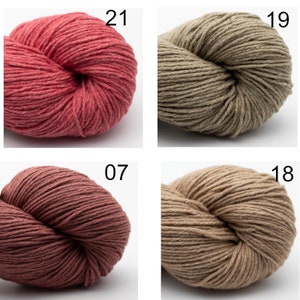 BC Yarn Bio Balance GOTS Virgin Wool Cotton LL 50 g/225 m mulesing-free Knitting Crochet Shawls Sweaters Scarves Choose Colour image 8