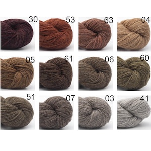 BC Garn BIO SHETLAND gots 280m/50g reine Schurwolle Stricken Häkeln Tücher Pulli Tücher Schal Farbe wählen mulesing-frei fairisle Bild 9