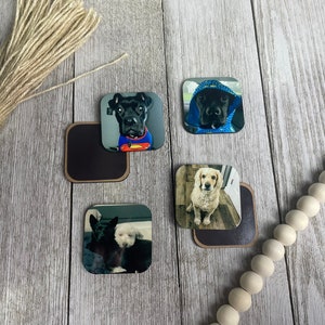 Stocking Stuffer for Family - Dog Photo Magnet - Custom Gift for Dog Parents - Photo Magnets - Personalized Holiday Gift