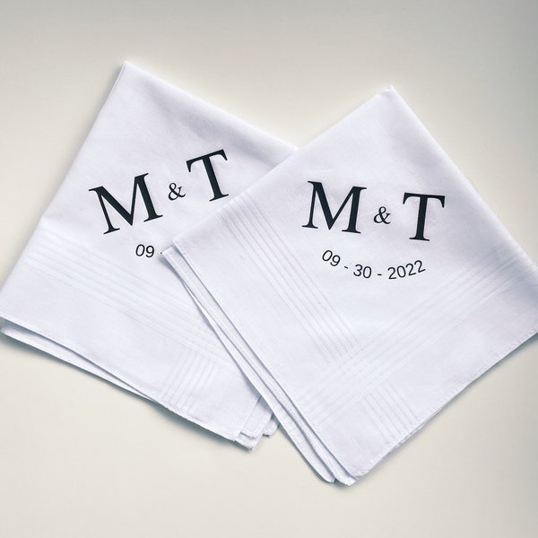 Wedding Momento Bride and Groom Handkerchief