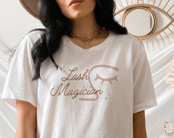 Lash Magician Tee | Gift for Lash Artists, Lash Boss Shirt, Eyelash Extension Shirt, Lash Tech Gift, Makeup Artist T-Shirt, PMU Grad