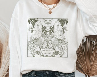 Spirit of a Faery Sweatshirt | Crewneck Sweater for Fairy Lovers, Cottagecore Clothing, Fairycore, Witchy Gifts