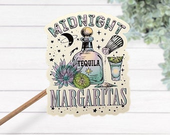 Midnight Margaritas Waterproof Laminated Vinyl Sticker, Practical Magic Decal, Best Friend Gift, Movie Sticker, Tumbler Sticker