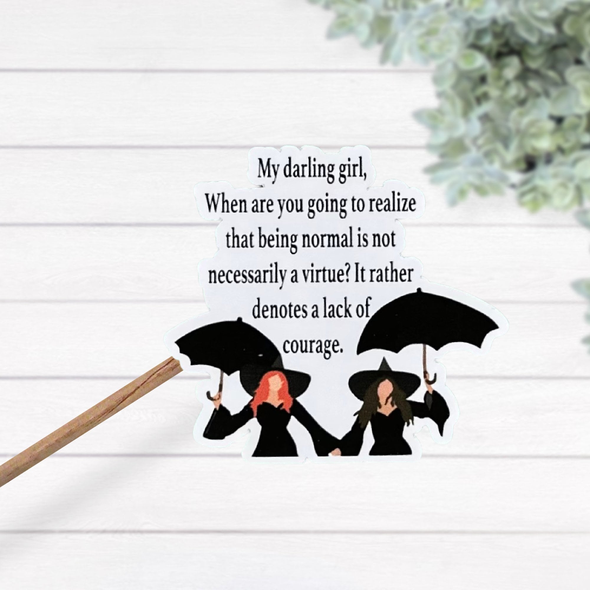 Practical Magic My Darling Girl Waterproof Thermal Laminated Vinyl Sticker,  Movie Quote Sticker - Etsy, image size:2000x2000