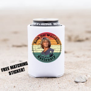 Back Off Warchild SeriouslyPatrick Swayze Point Break Inspired Can Cooler, Point Break Coozie, Patrick Swayze Unique Gift