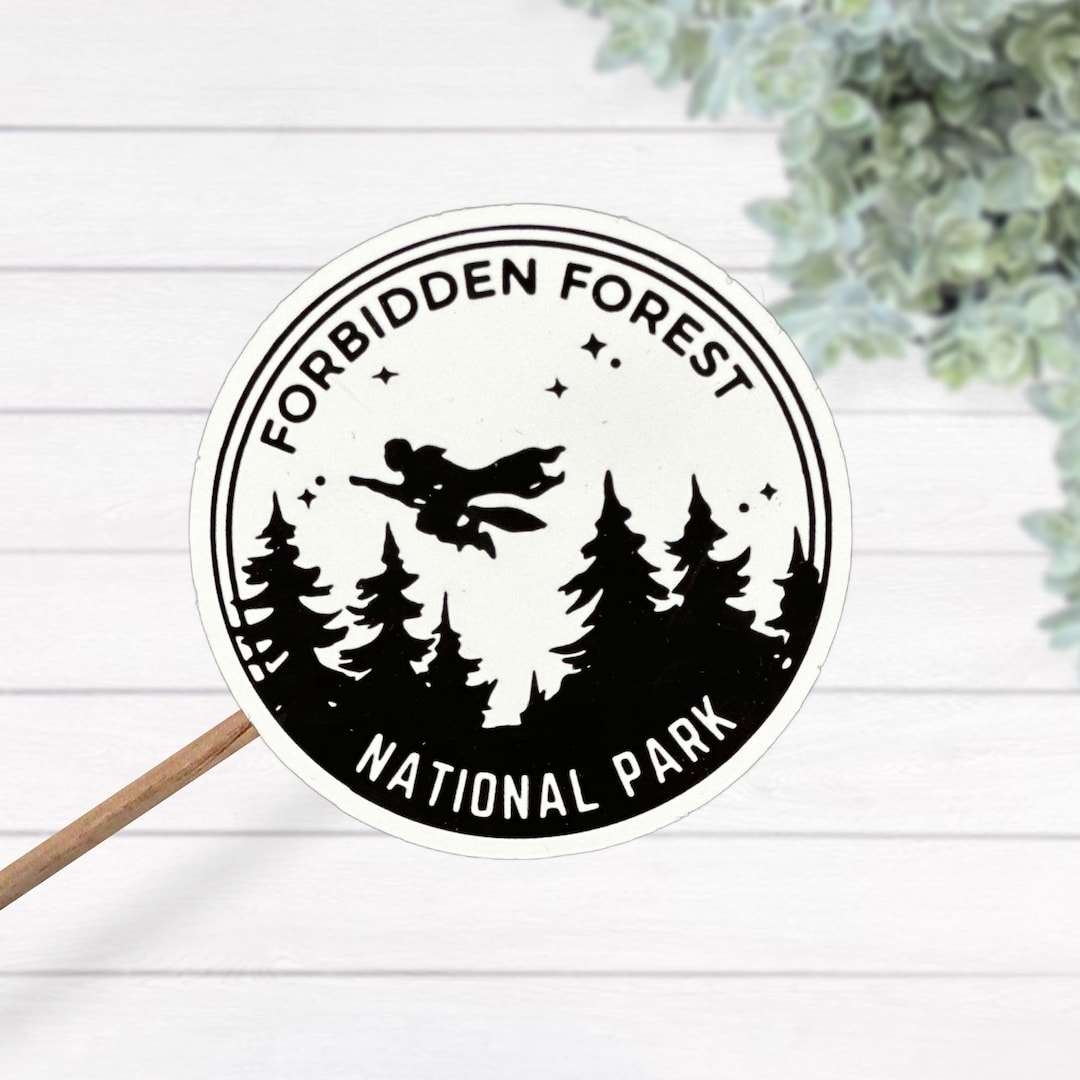 Forbidden Forest National Park Thermal Laminated Vinyl Sticker, Harry ...