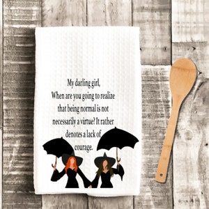 Toalla sublimada con diseño de gofre &quot;My Darling Girl&quot; de Practical Magic, regalo de bruja, regalo único para mejor amiga, decoración de Halloween