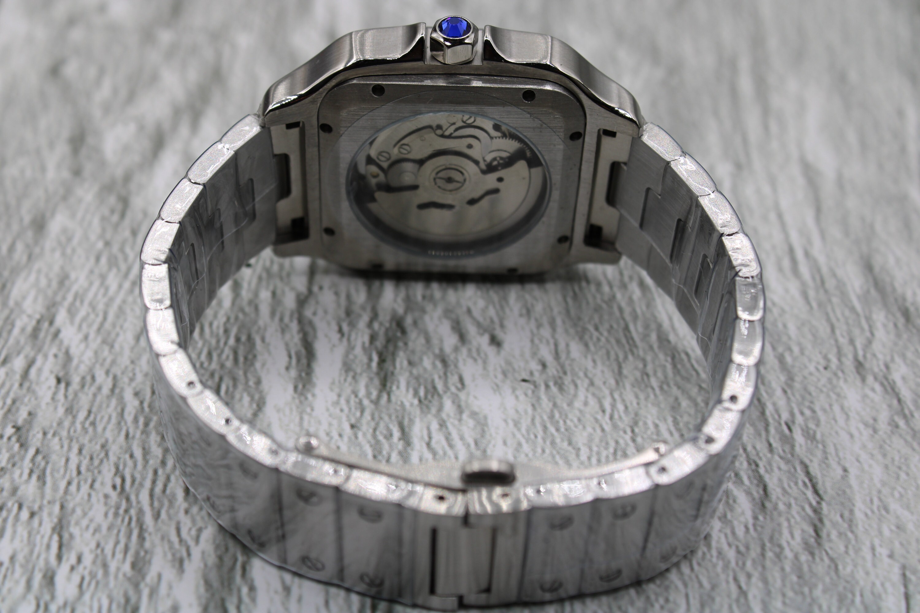 Seiko Customised Mod Watch Santos Blue Dial Sapphire Crystal Etsy UK
