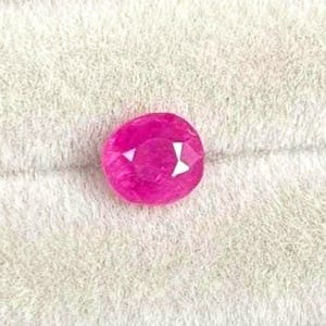 0,5 quilates • Rubí de Birmania • Rosa rojizo • Natural sin calentar ni tratar • Joyería • Gema rara • Ig The Lotus Gem