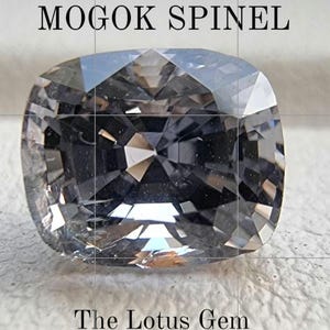 1.75ct Titanium Grey Spinel• Burma Origin• August Stone• Rectangular Cushion•7.1x5.8x5.3mm• IG The Lotus Gem
