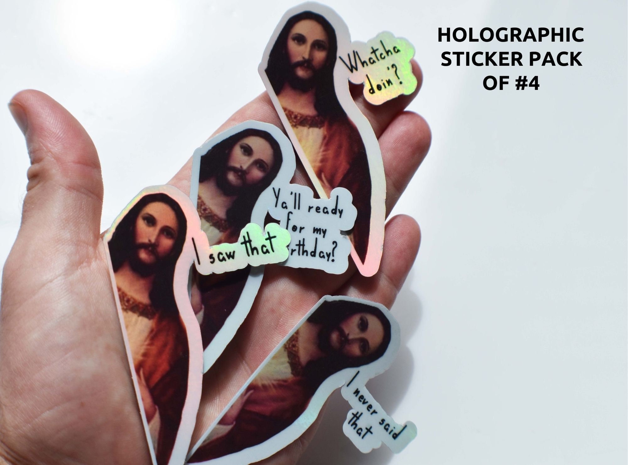 Jesus Sticker, Christ Sticker, Rainbow Sticker, Jesus Stickers
