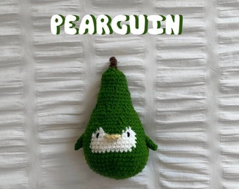 Pear Penguin Crochet Pattern | Cute Amigurumi | Food Animal | DIY Cute Gift Idea