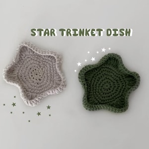 Stervormige trinketschaal | Haakpatroon | Handgemaakt decor | Geschikt voor beginners | DIY-opslag
