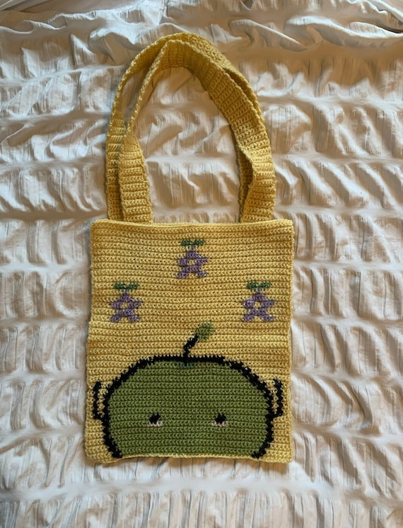 Junimo Crochet Tote Bag Pattern | Stardew Valley | Tapestry Tote | Accessory Bag | Cosy Gaming