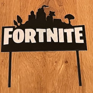 Fortnite cake toppers EDIBLE decoration personalised birthday unofficial  icing