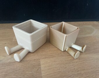Funky Planter with legs - Sitting Planter - Succulent Pot