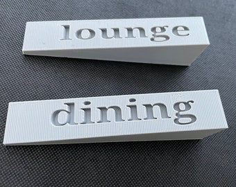 Personalized 3D Printed Door Stop: Custom Name PLA Plastic