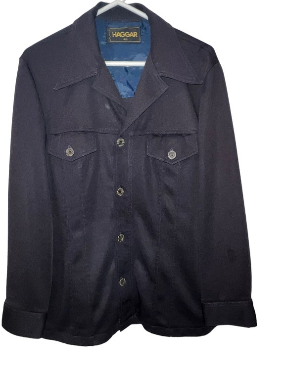 Vintage Haggar Polyester Disco Jacket Size 42 (Lar