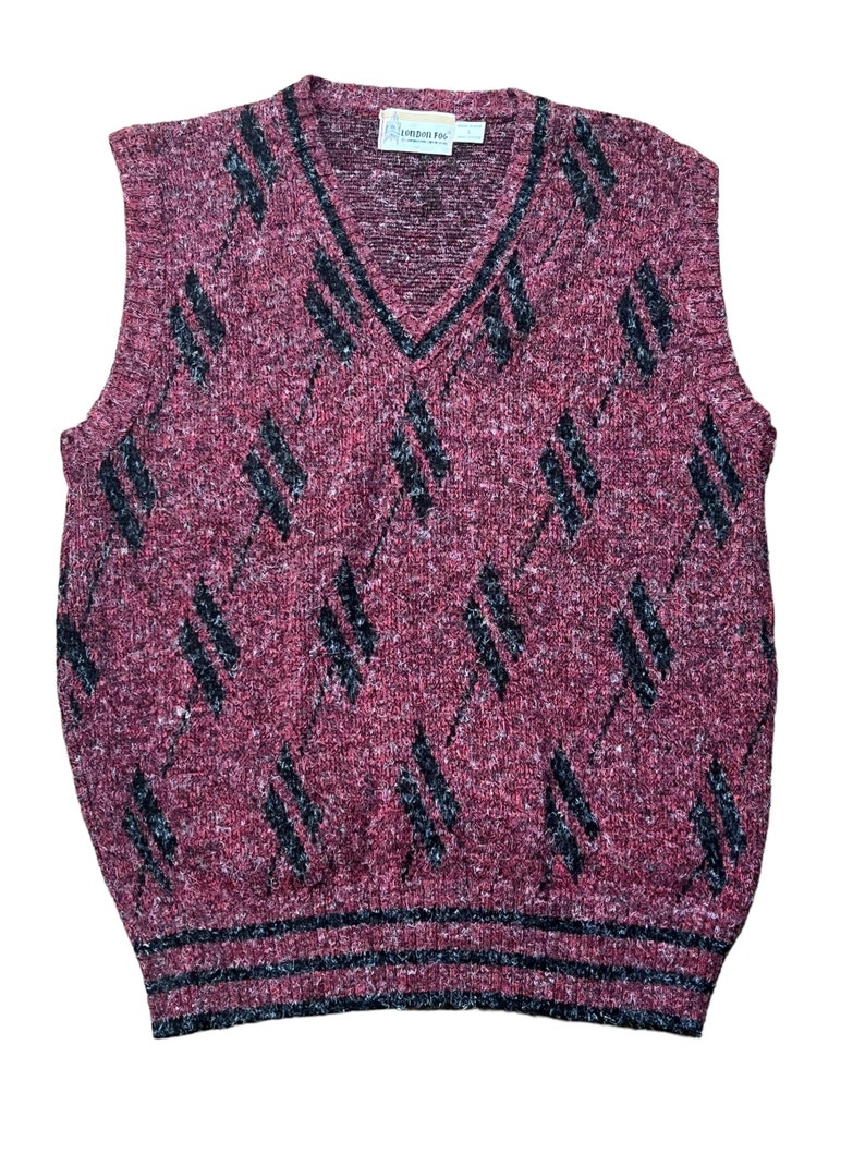 Vintage London Fog Vest Large Etsy