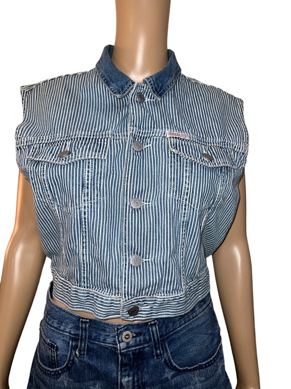 Vintage Guess Denim Vest Size Medium