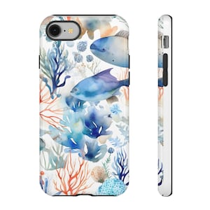 Under the sea Ocean-Inspired Phone Case, Marine Life, Coral Reef Design, Nature Lover Gift, Phone Accessories, Underwater Theme