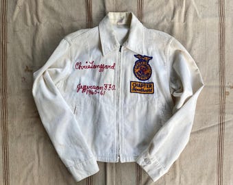 50's FFA Farmers Jacket Vintage Earliest Model With Triangle