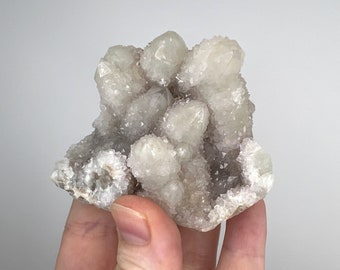 White Spirit Quartz Cluster, Spirit Quartz Crystal Cluster, Raw Amethyst Cactus Quartz, White Quartz Crystal, Natural Spirit Quartz